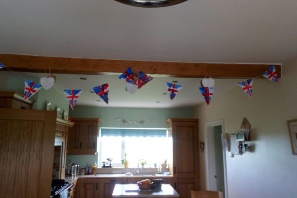 Completed bunting
