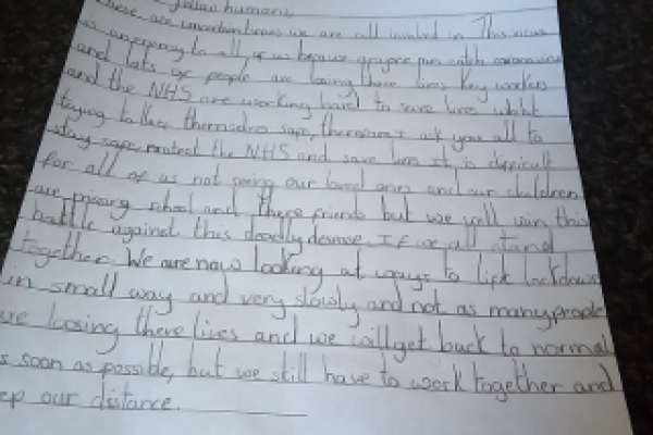 Gracie's coronavirus speech inspired by Churchill's VE Day address