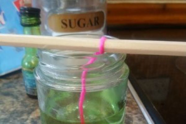 Crystals ready to form