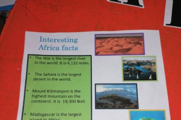 George has found some great facts about Africa