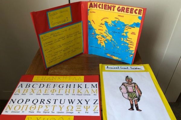 Amy's Greek project, excellent detail and creativity